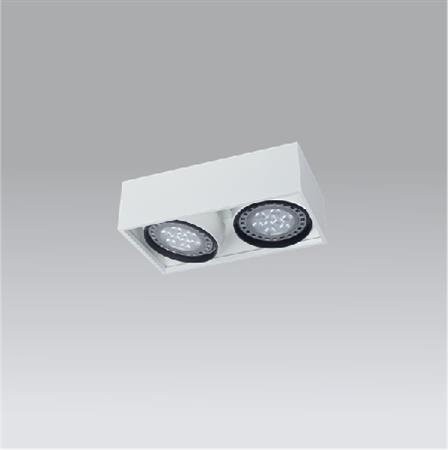 Box plafón de techo 2 luces